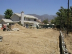 2007 Jul 20, looking east during construction of retaining wall (20070720East)